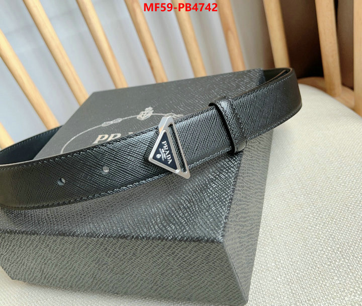 Belts-Prada how to start selling replica ID: PB4742 $: 59USD
