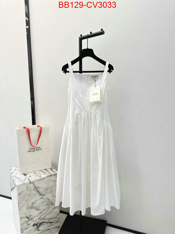 Clothing-Alexander Mcqueen where to buy fakes ID: CV3033 $: 129USD