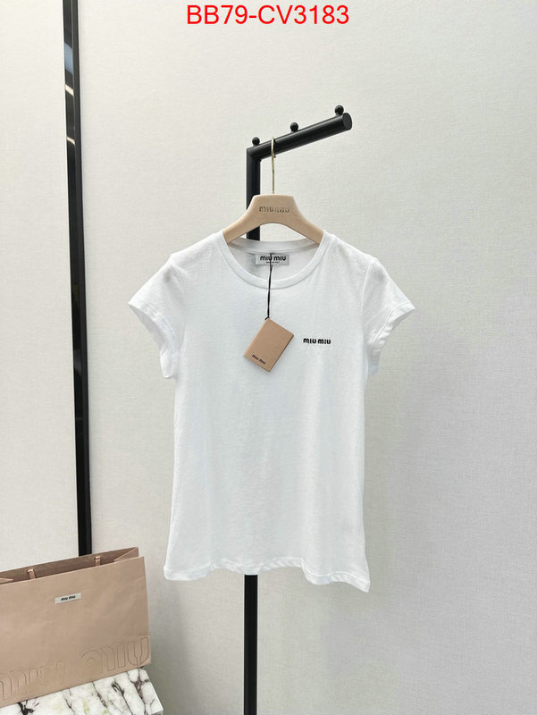 Clothing-MIU MIU hot sale ID: CV3183 $: 79USD