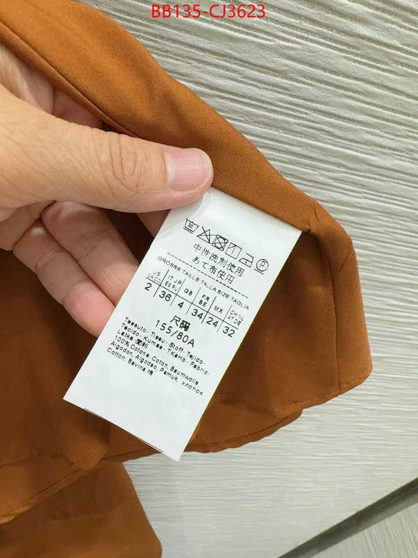 Clothing-MaxMara designer 1:1 replica ID: CJ3623 $: 135USD