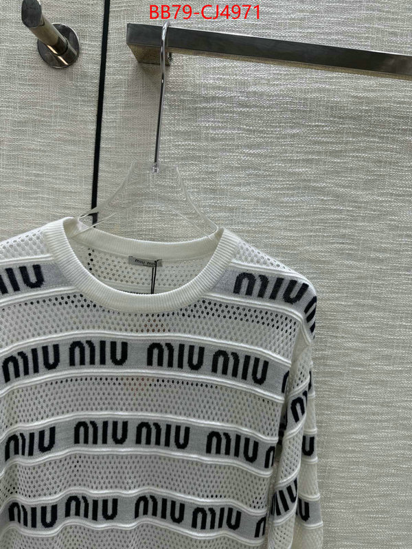 Clothing-MIU MIU top fake designer ID: CJ4971 $: 79USD