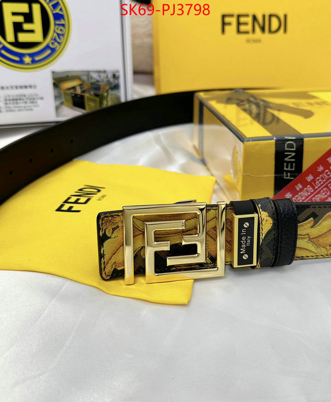 Belts-Fendi fake high quality ID: PJ3798 $: 69USD