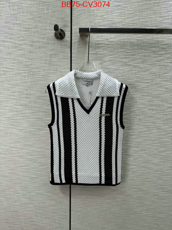 Clothing-Chanel where to buy high quality ID: CV3074 $: 75USD