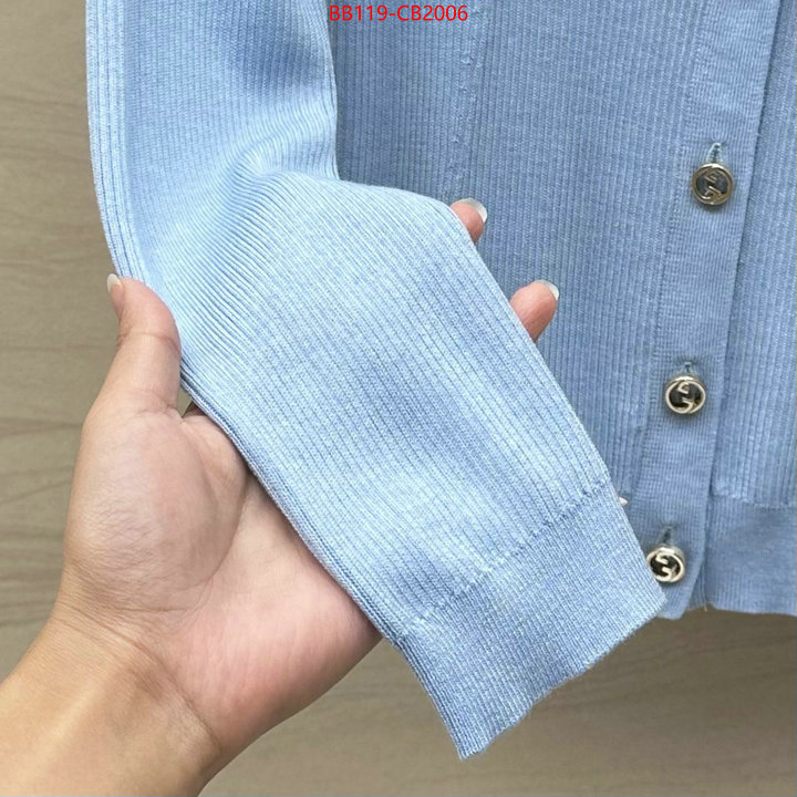 Clothing-Gucci luxury fashion replica designers ID: CB2006 $: 119USD