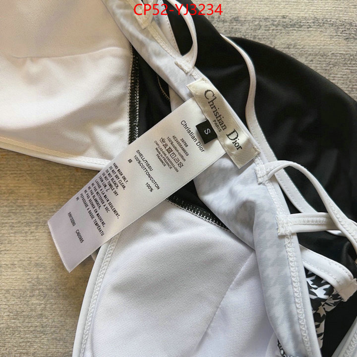 Swimsuit-Dior cheap replica designer ID: YJ3234 $: 52USD