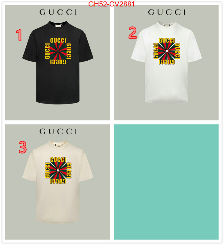 Clothing-Gucci the top ultimate knockoff ID: CV2881 $: 52USD
