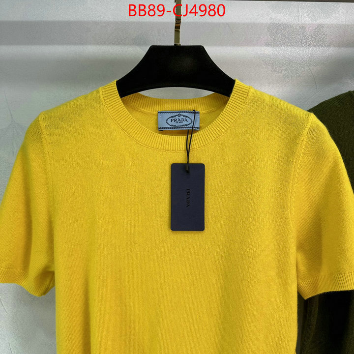 Clothing-Prada top quality website ID: CJ4980 $: 89USD