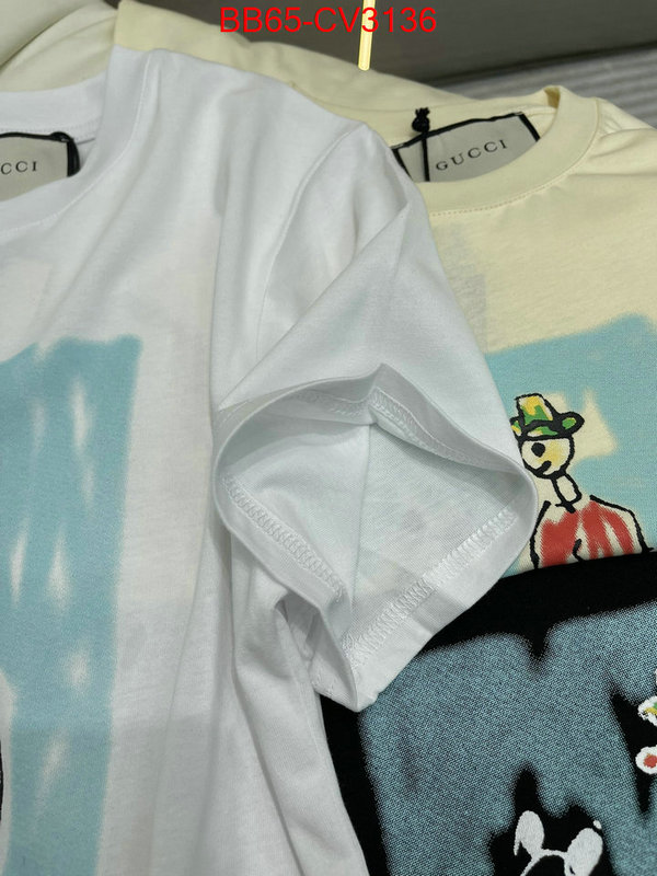 Clothing-Gucci online sale ID: CV3136 $: 65USD