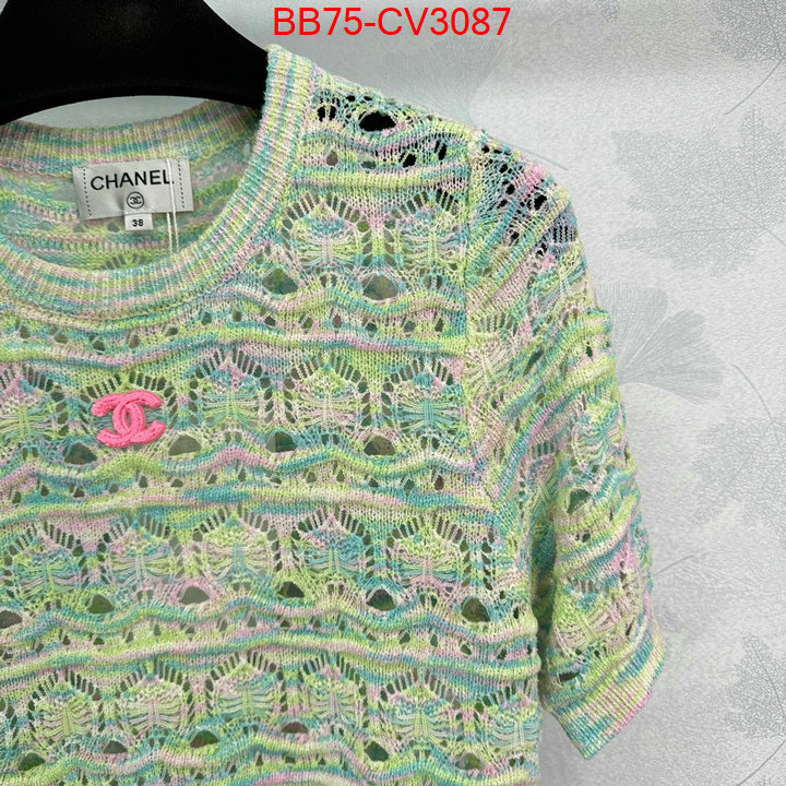 Clothing-Chanel top quality designer replica ID: CV3087 $: 75USD