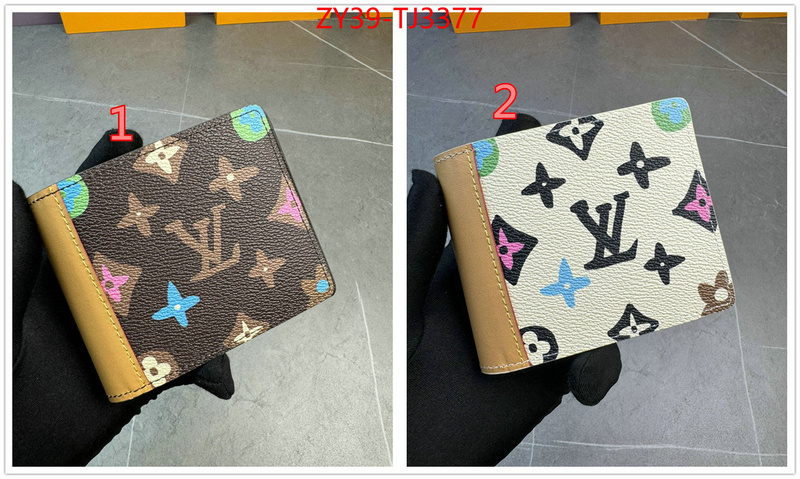 LV Bags(4A)-Wallet high quality aaaaa replica ID: TJ3377 $: 39USD,