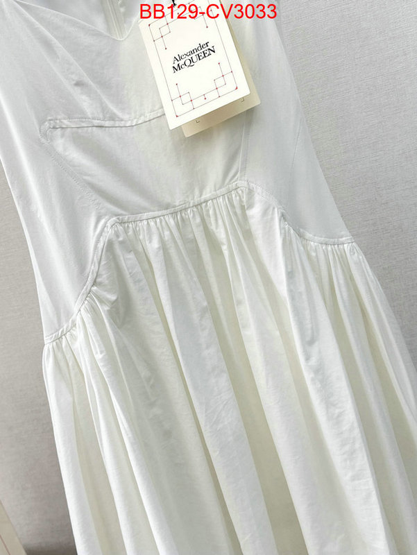 Clothing-Alexander Mcqueen where to buy fakes ID: CV3033 $: 129USD
