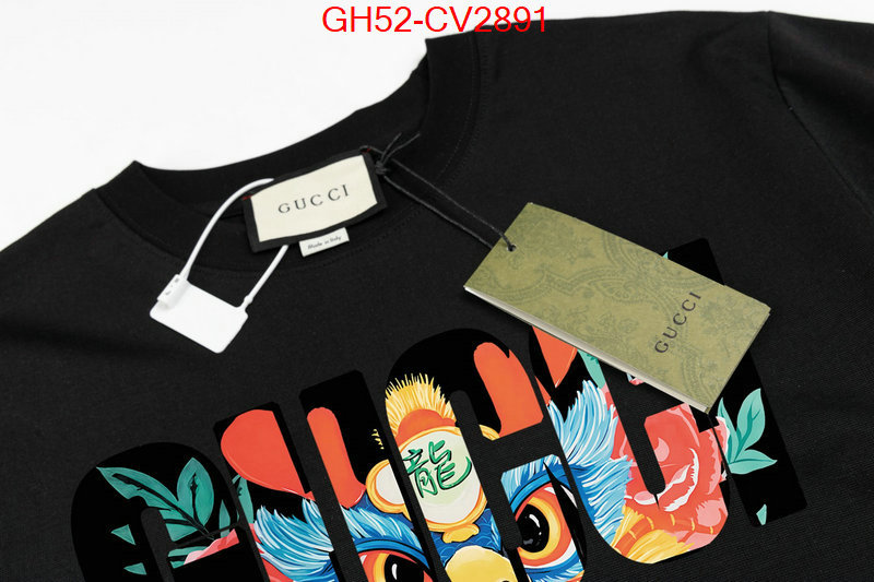 Clothing-Gucci replica designer ID: CV2891 $: 52USD