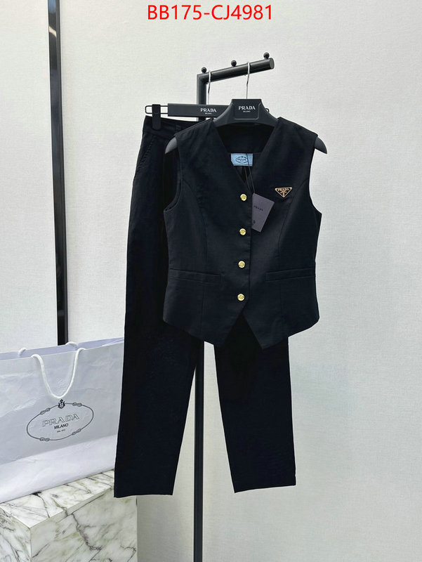 Clothing-Prada fake designer ID: CJ4981 $: 175USD