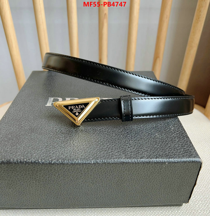 Belts-Prada 7 star quality designer replica ID: PB4747 $: 55USD