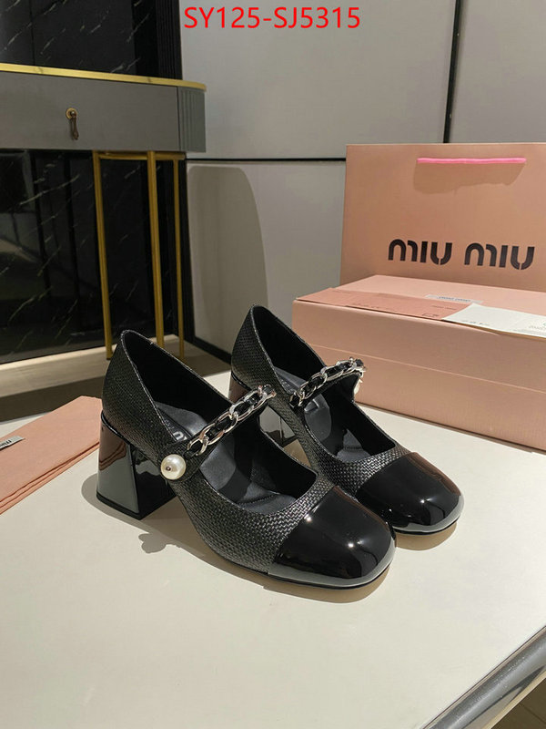 Women Shoes-Miu Miu luxury fake ID: SJ5315 $: 125USD