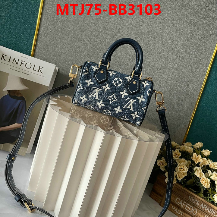 LV Bags(4A)-Speedy- aaaaa replica ID: BB3103 $: 75USD,