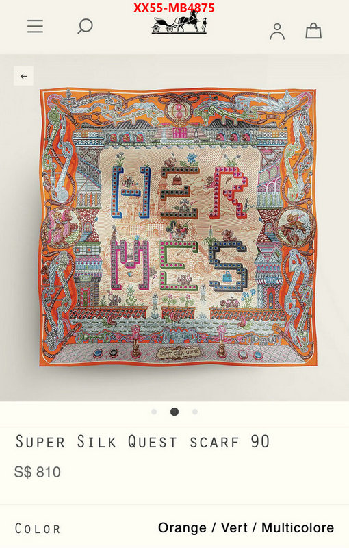 Scarf-Hermes high quality customize ID: MB4875 $: 55USD