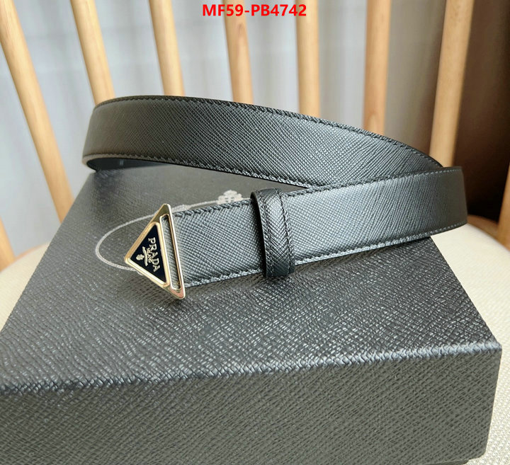 Belts-Prada how to start selling replica ID: PB4742 $: 59USD