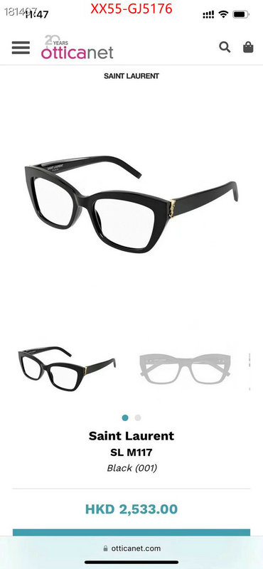 Glasses-YSL how quality ID: GJ5176 $: 55USD