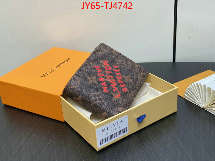 LV Bags(TOP)-Wallet unsurpassed quality ID: TJ4742 $: 65USD,