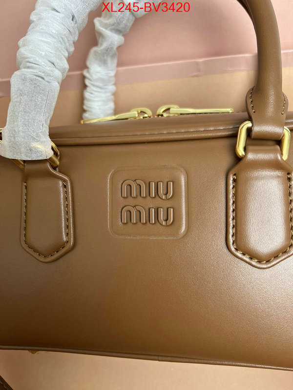 Miu Miu Bags(TOP)-Handbag- high quality customize ID: BV3420 $: 245USD,