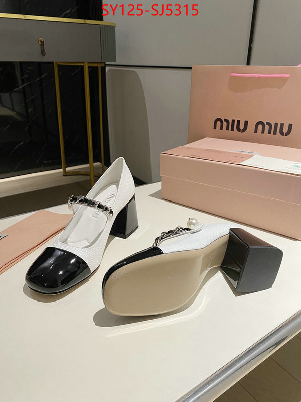 Women Shoes-Miu Miu luxury fake ID: SJ5315 $: 125USD