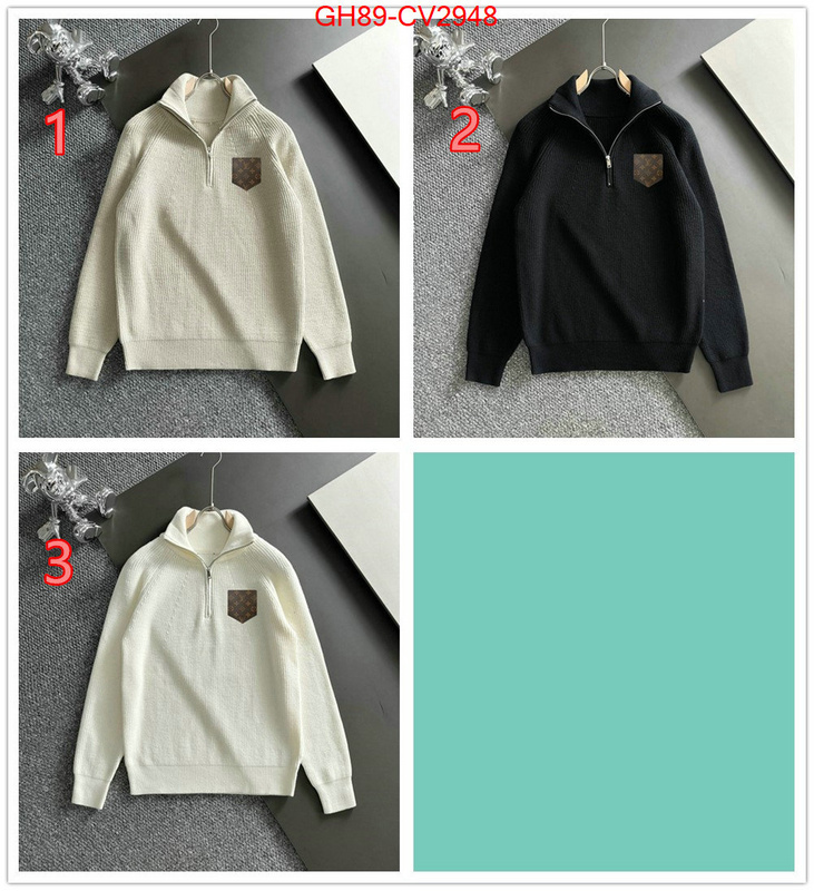 Clothing-LV fake designer ID: CV2948 $: 89USD