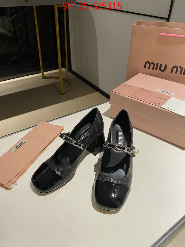 Women Shoes-Miu Miu luxury fake ID: SJ5315 $: 125USD