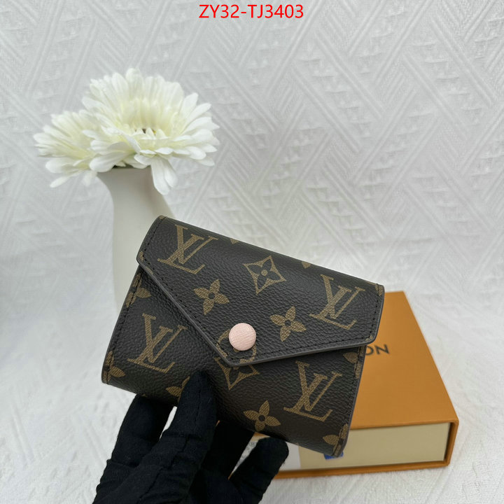 LV Bags(4A)-Wallet replica 1:1 ID: TJ3403 $: 32USD,