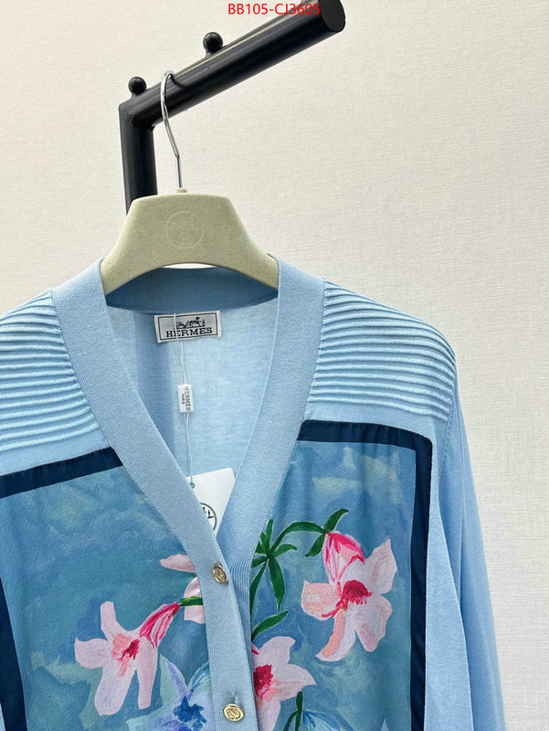 Clothing-Hermes best quality fake ID: CJ3605 $: 105USD