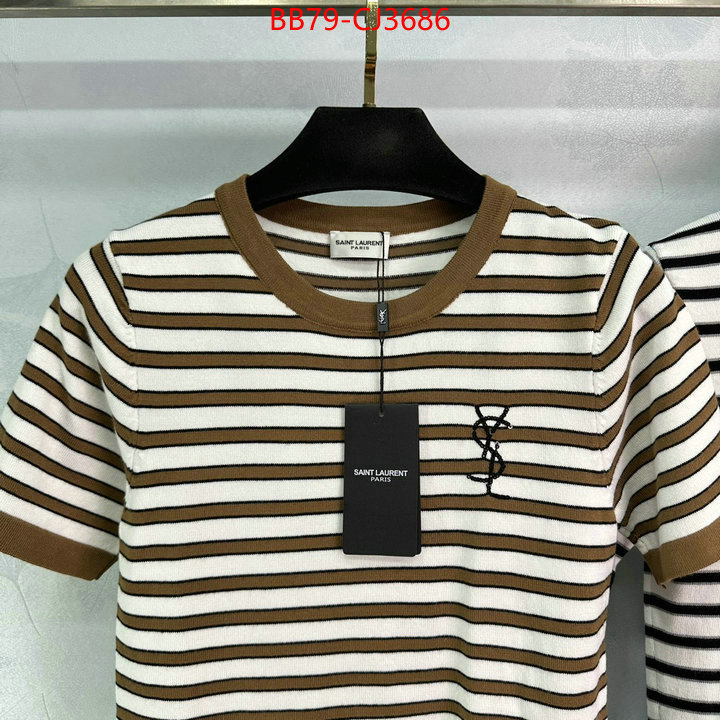 Clothing-YSL wholesale 2024 replica ID: CJ3686 $: 79USD