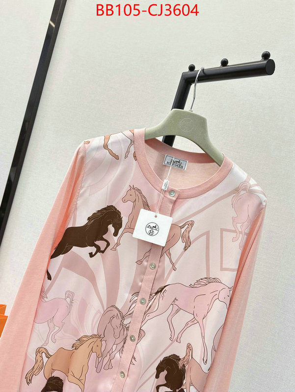 Clothing-Hermes replica 2024 perfect luxury ID: CJ3604 $: 105USD