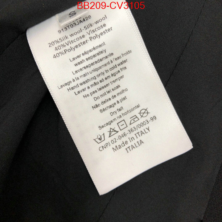 Clothing-Dior aaaaa quality replica ID: CV3105 $: 209USD