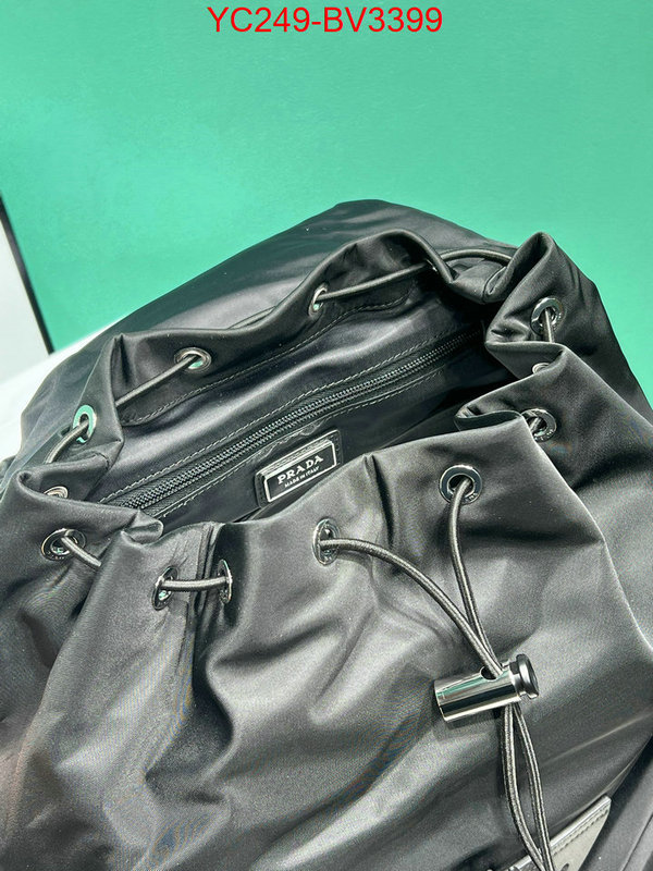 Prada Bags(TOP)-Backpack- buy 1:1 ID: BV3399 $: 249USD,