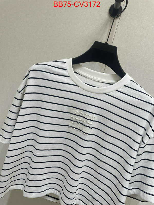 Clothing-MIU MIU luxury fake ID: CV3172 $: 75USD