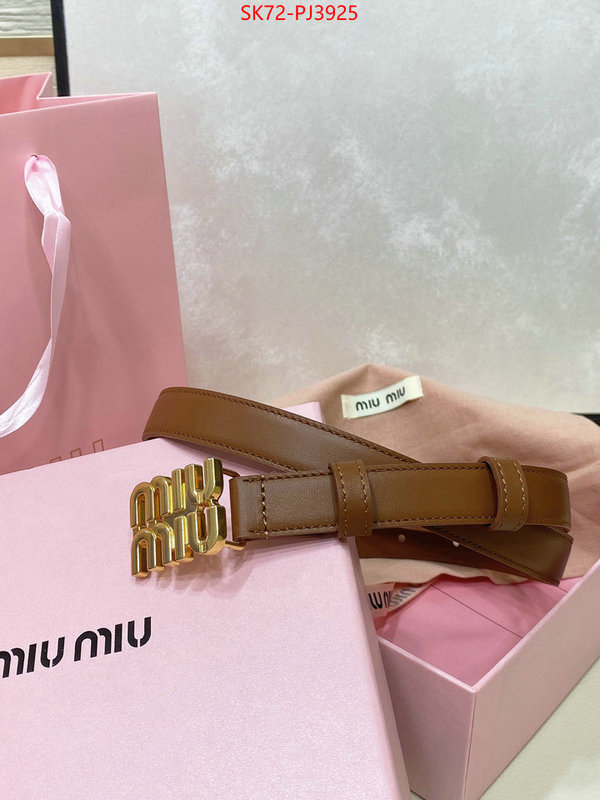 Belts-MIU MIU cheap wholesale ID: PJ3925 $: 72USD
