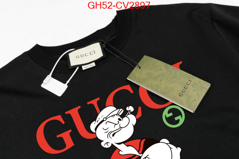 Clothing-Gucci top 1:1 replica ID: CV2897 $: 52USD