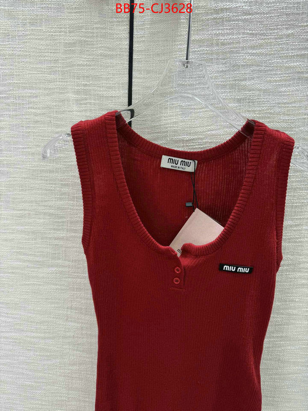Clothing-MIU MIU buy aaaaa cheap ID: CJ3628 $: 75USD