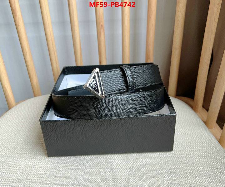 Belts-Prada how to start selling replica ID: PB4742 $: 59USD
