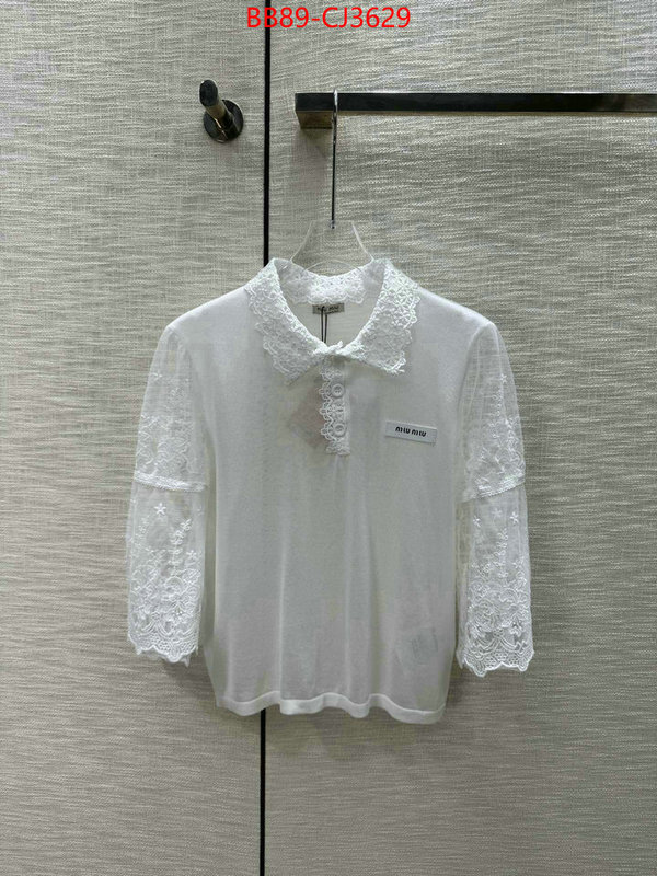 Clothing-MIU MIU best wholesale replica ID: CJ3629 $: 89USD
