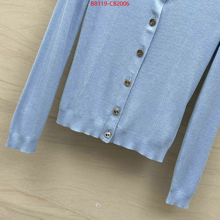 Clothing-Gucci luxury fashion replica designers ID: CB2006 $: 119USD
