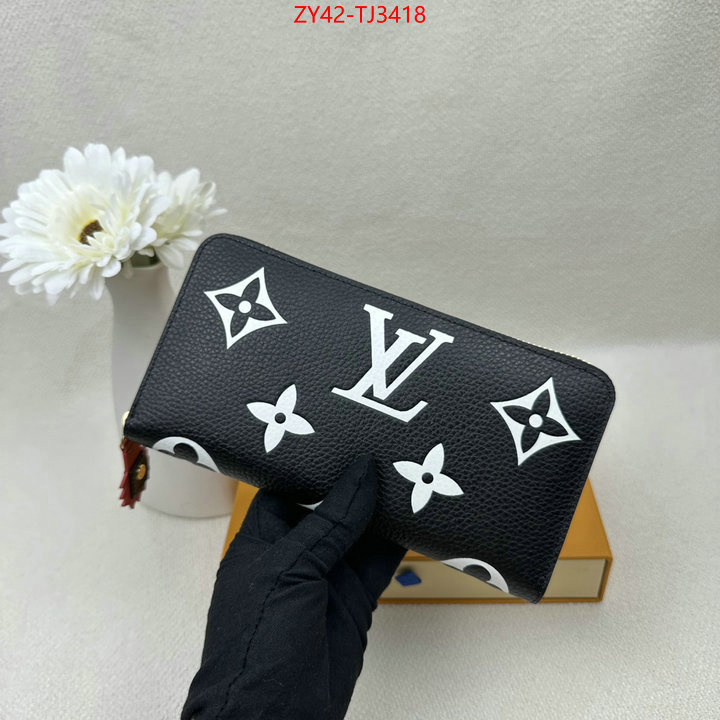 LV Bags(4A)-Wallet where quality designer replica ID: TJ3418 $: 42USD,