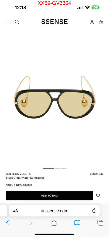 Glasses-BV replcia cheap ID: GV3304 $: 69USD