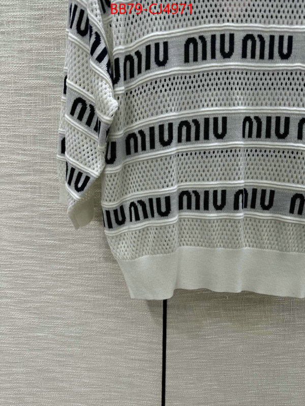 Clothing-MIU MIU top fake designer ID: CJ4971 $: 79USD