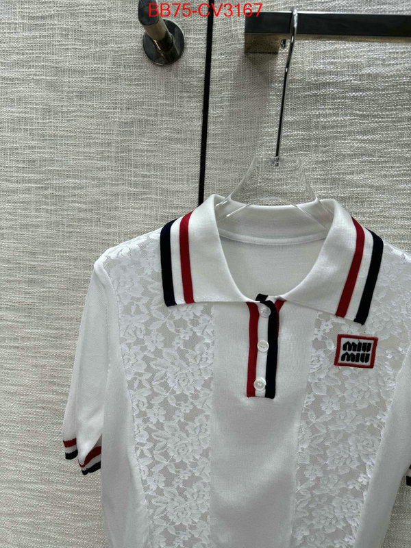 Clothing-MIU MIU high quality happy copy ID: CV3167 $: 75USD