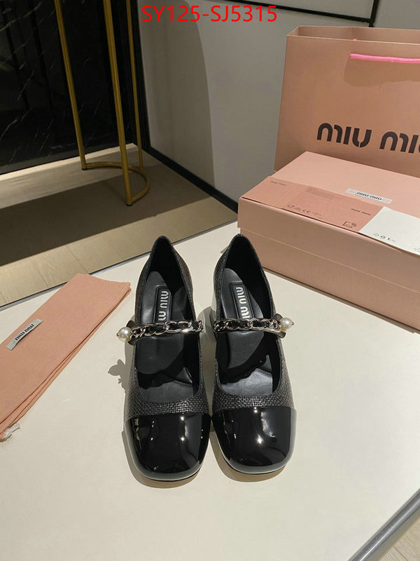 Women Shoes-Miu Miu luxury fake ID: SJ5315 $: 125USD