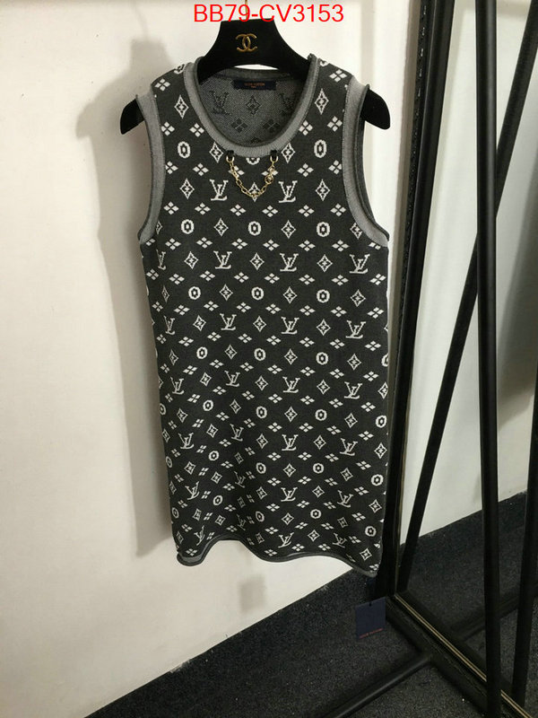 Clothing-LV designer 1:1 replica ID: CV3153 $: 79USD