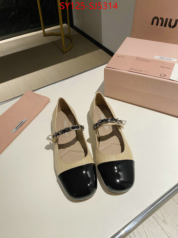 Women Shoes-Miu Miu unsurpassed quality ID: SJ5314 $: 125USD