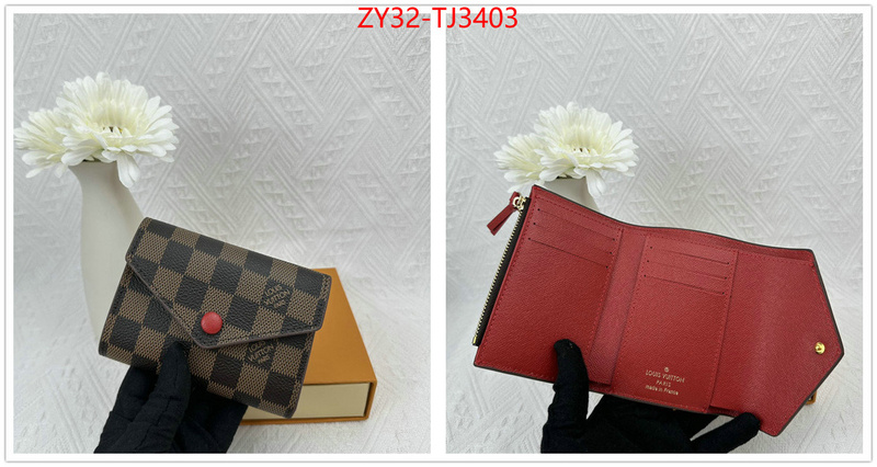 LV Bags(4A)-Wallet replica 1:1 ID: TJ3403 $: 32USD,