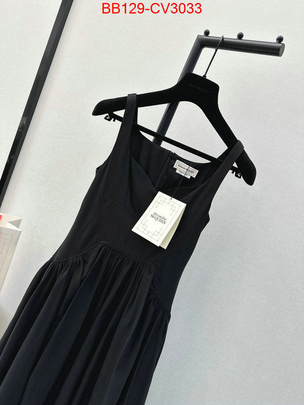 Clothing-Alexander Mcqueen where to buy fakes ID: CV3033 $: 129USD
